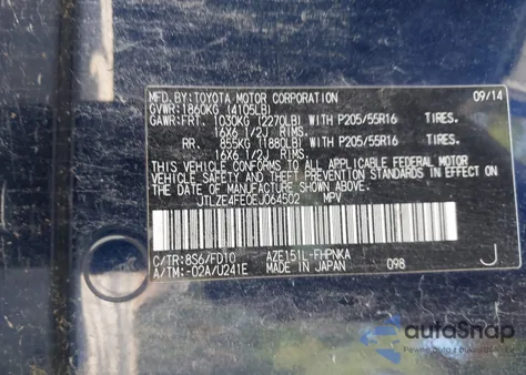 2014 Scion Xb из США, поврежденный, VIN JTLZE4FE0EJ064502